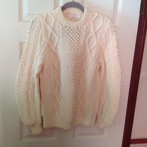 Irish Isle knit handmade fisherman's sweater